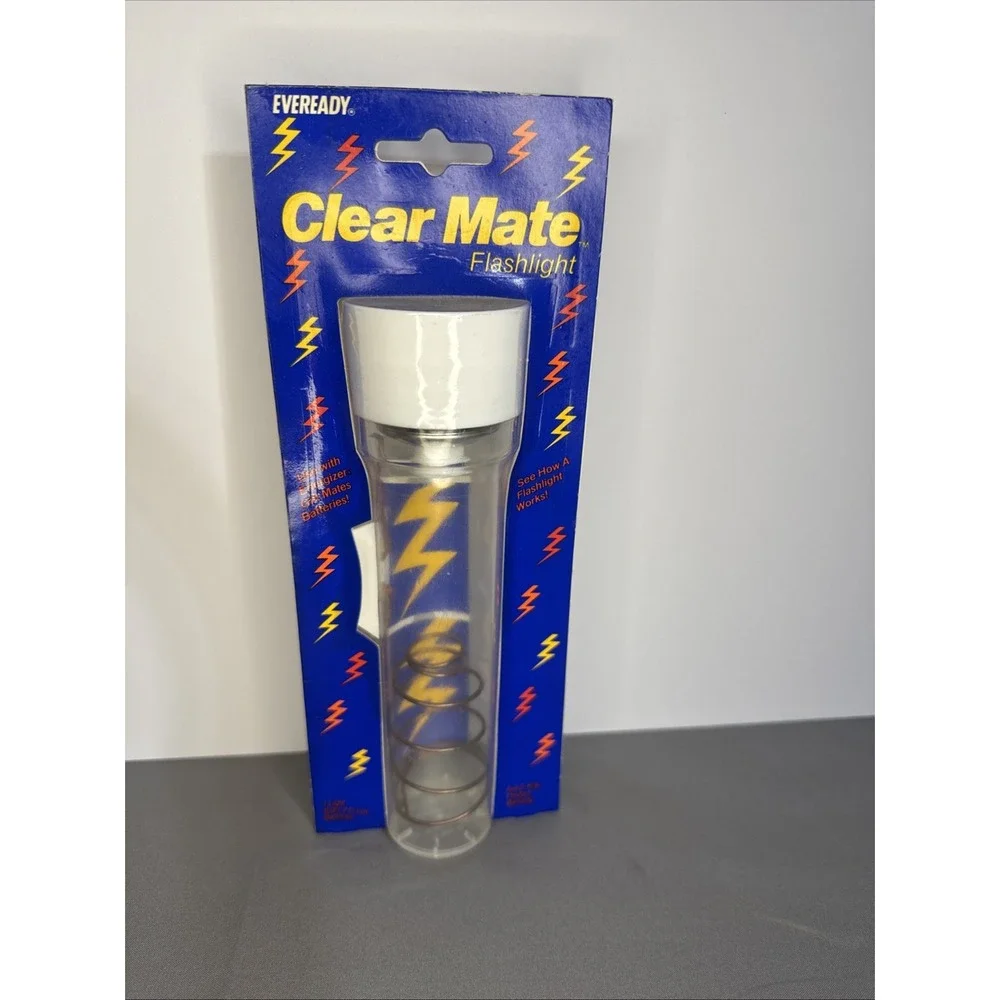 Vintage Eveready‎ Clear Mate Flashlight Unique Sealed Package